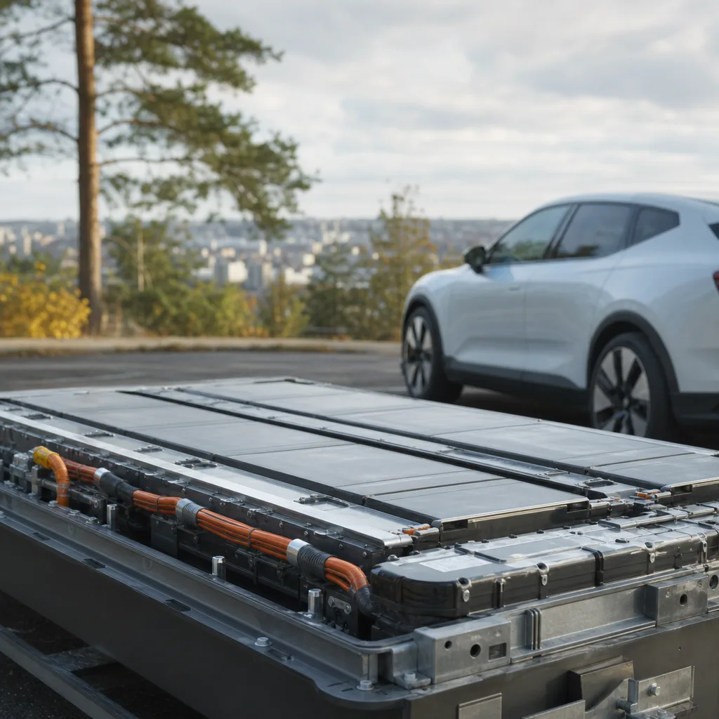 Drivbatteripack i workshop — elbilsförsäkring