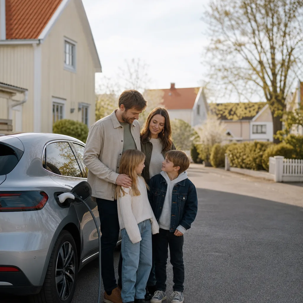 Kia EV9 — 7-sits el-SUV i familjemiljö