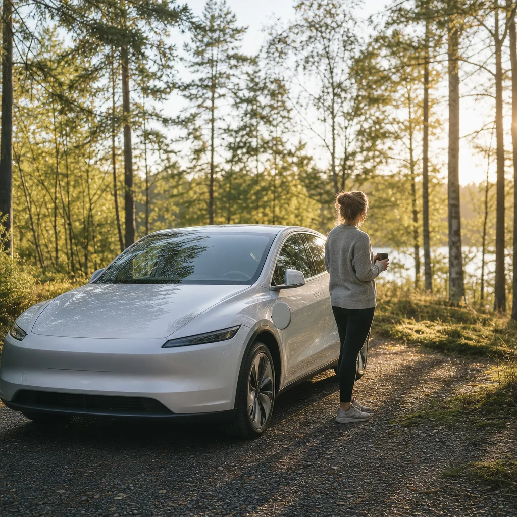 Mercedes EQA — kompakt el-SUV vid laddstation