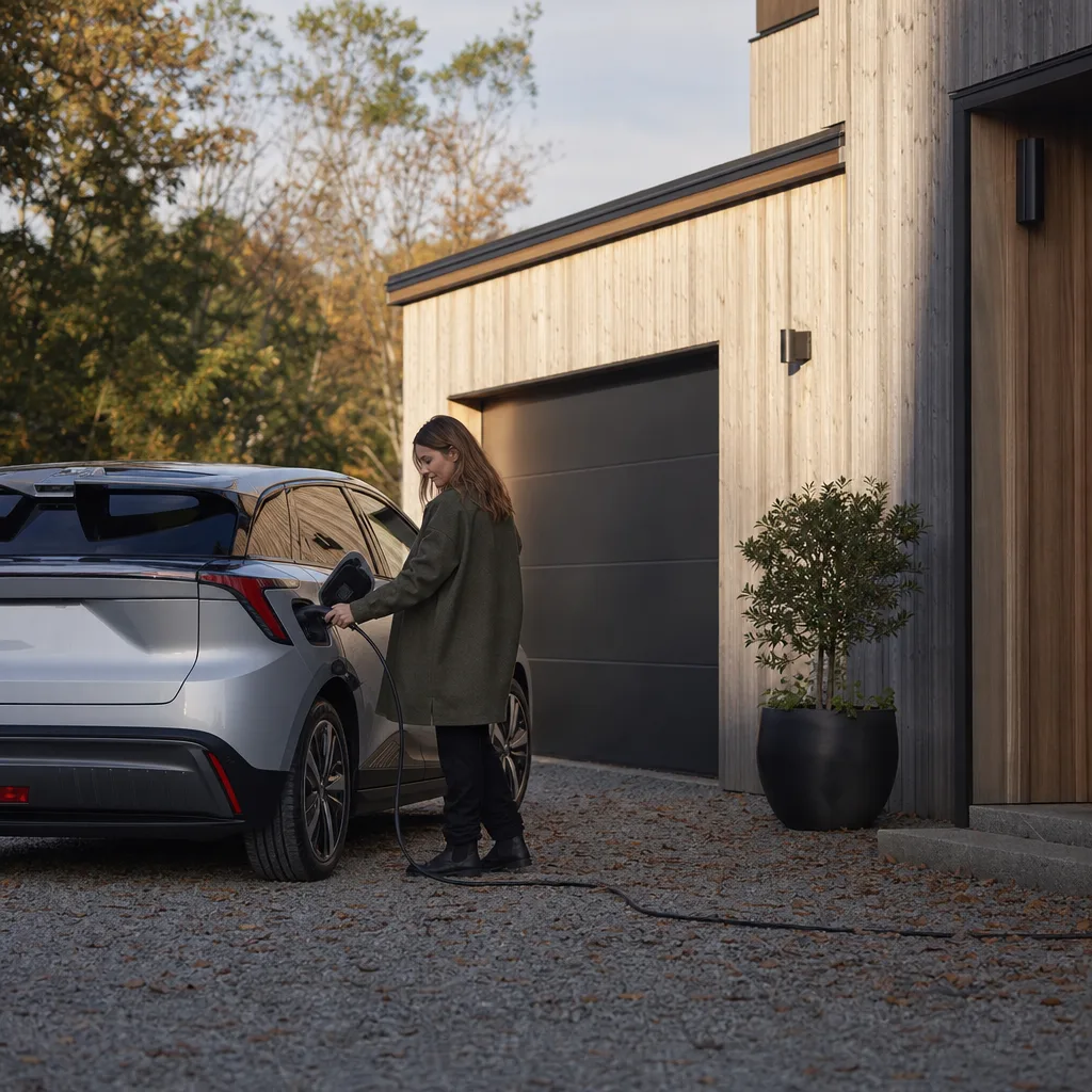 MG4 Electric bakparti med split rear spoiler