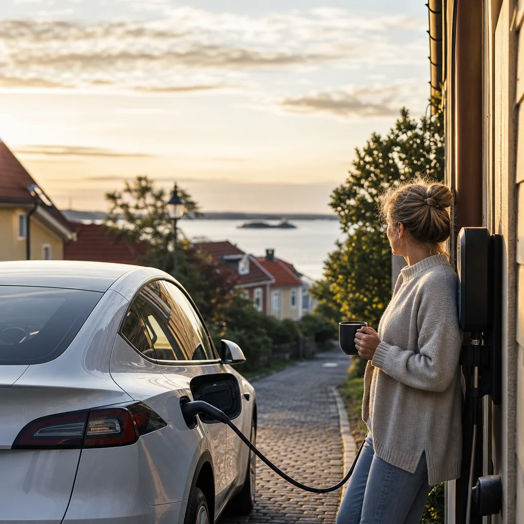 Polestar 3 — premium-SUV på svensk kustväg