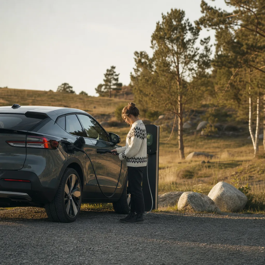Volvo C40/EC40 bakparti med coupé-tak